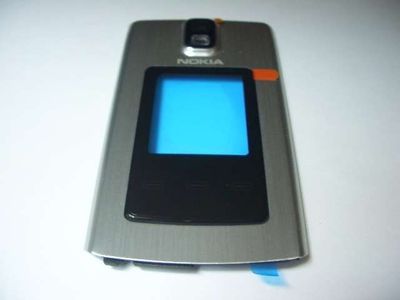 Carcasa Frontal con Ventana Nokia 6650 Fold Plata