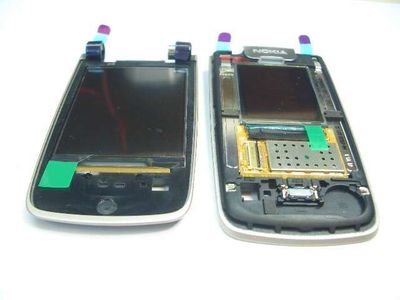 Display LCD Exterior Interior Carcasa Nokia 6600 Fold Purpura