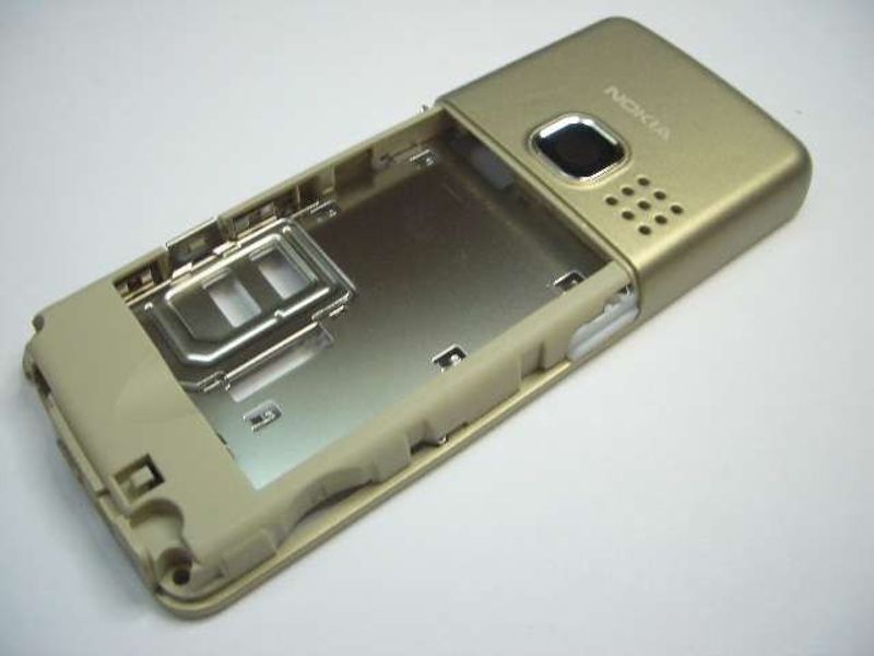 Carcasa Intermedia Chasis Nokia 6300 Dorada (Gold)