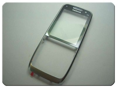 Carcasa Frontal Nokia E55 Negra / Plata