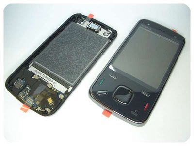 Carcasa Frontal Nokia N86 Azul con Placa Teclado Funcional Micr