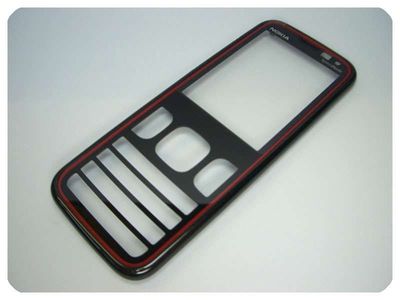 Carcasa Frontal Nokia 5630 XpressMussic Negra / Roja