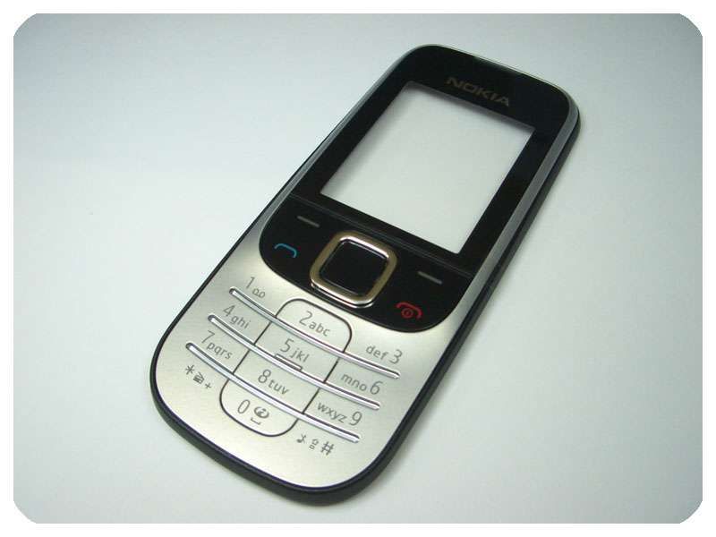 Carcasa Frontal con Teclado Nokia 2330 Classic Negro / Plata