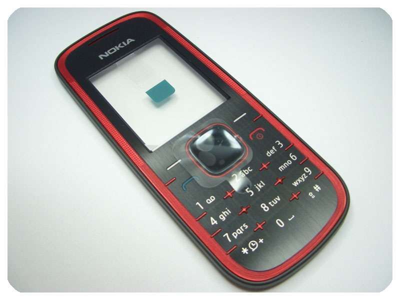 Carcasa Frontal con Teclado Nokia 5030 Negra / Roja