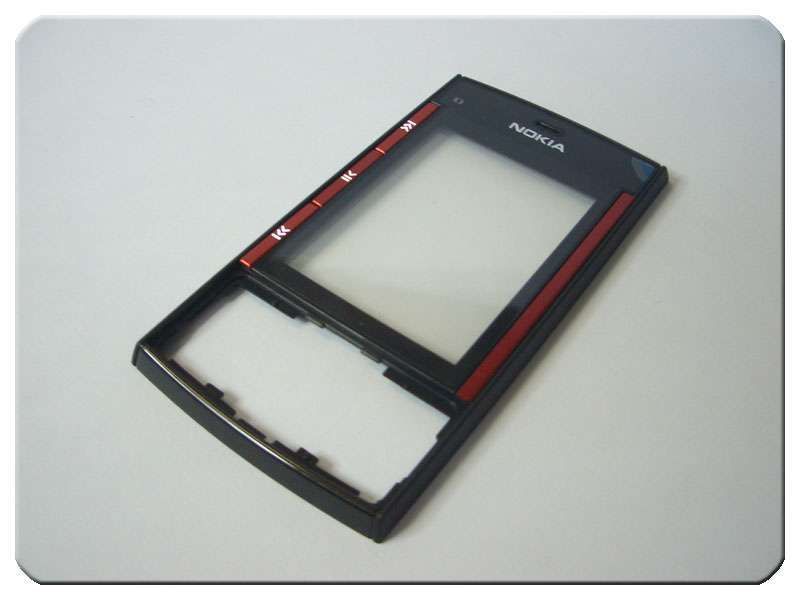 Carcasa Frontal Nokia X3-00 Negra / Roja