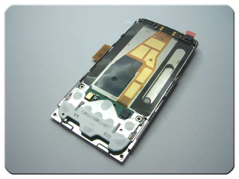 Carcasa Deslizante Nokia 6600i Slide Plata con Flex y Placa Tec.