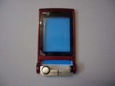 Carcasa Frontal Ventana con Bisagra Nokia N76 Roja