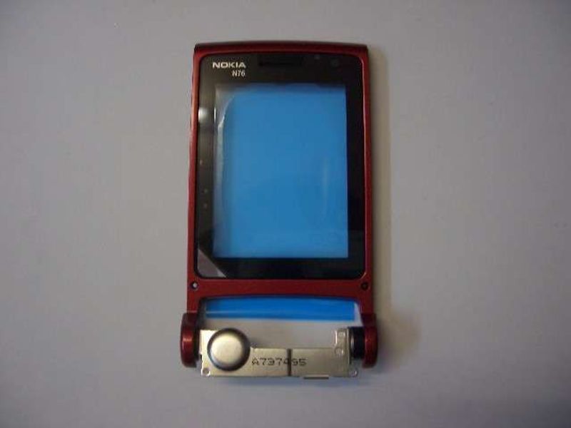 Carcasa Frontal Ventana con Bisagra Nokia N76 Roja