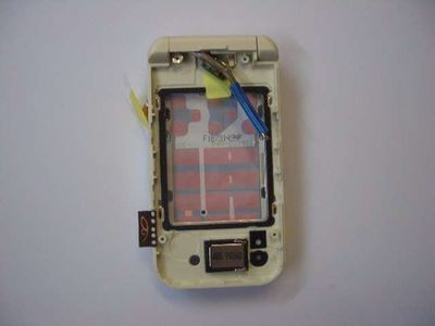 Carcasa Intermedia Placa Teclado Flex, Altavoz Nokia 7390 Blanca