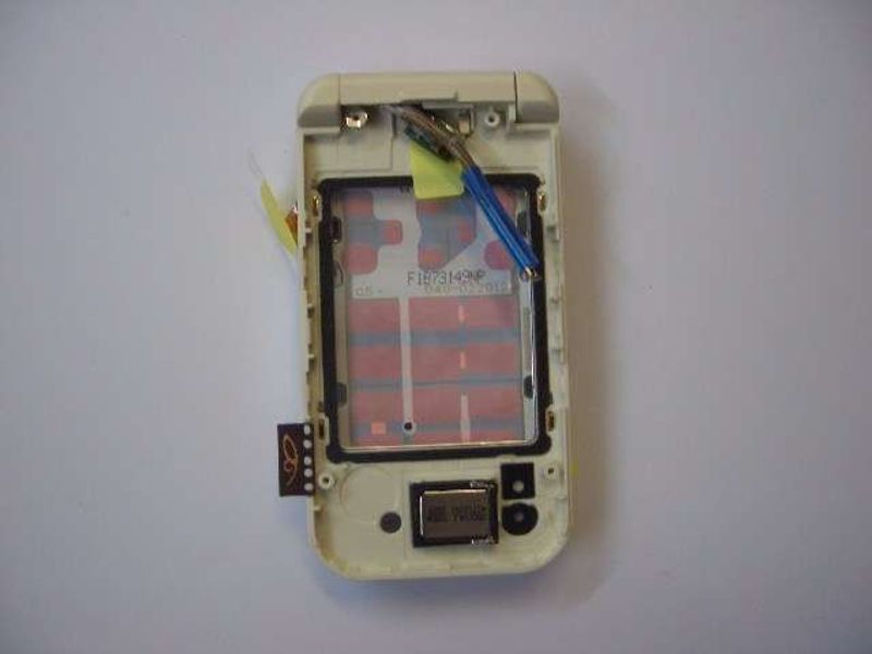 Carcasa Intermedia Placa Teclado Flex, Altavoz Nokia 7390 Blanca