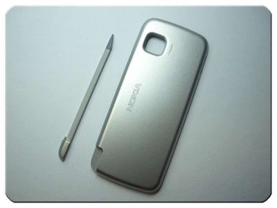 Tapa Batería con Lapiz Nokia 5230 Plata