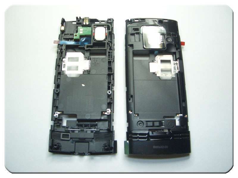 Chasis Nokia X2-00 Negro con Buzer Conector Carga, Modulo Flash