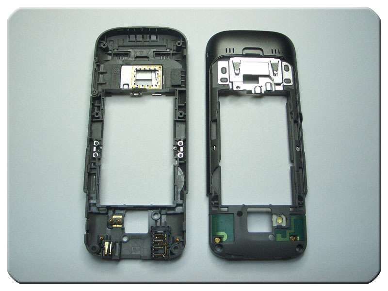 Chasis Nokia C5 Gris con Bandeja SIM, Conec. Carga / Accesorios,