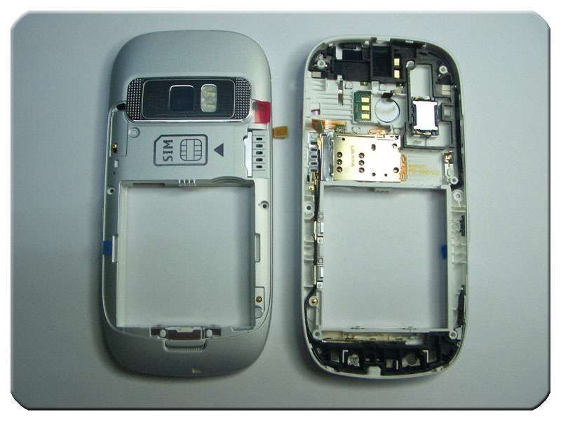 Chasis Carcasa Nokia C7-00 Plata con Flex Lector SIM