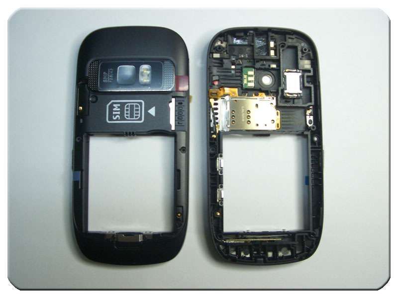 Chasis Carcasa Nokia C7-00 Negro con Flex Lector SIM