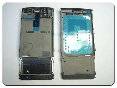 Carcasa Central Nokia X3-02 Negro con Altavoz y Conector Accesor