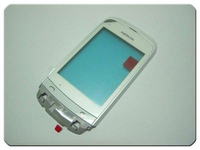 Carcasa Frontal con Digitalizador y Teclado Nokia C2-02 Blanco