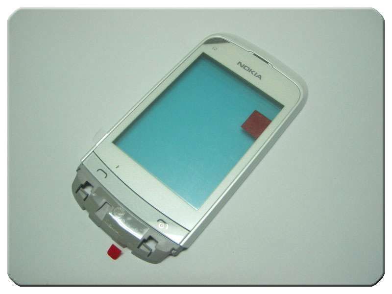 Carcasa Frontal con Digitalizador y Teclado Nokia C2-02 Blanco