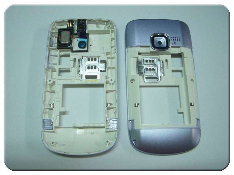 Chasis Nokia C3-00 Lila con Buzzer Conector Carga Accesorios