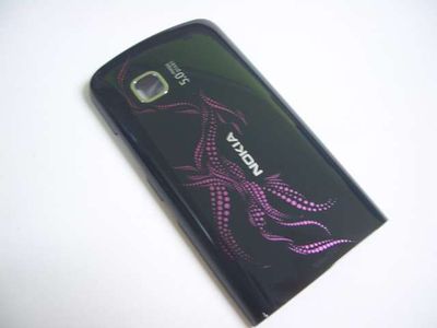 Tapa Bateria Nokia C5-03 Negra Rosa