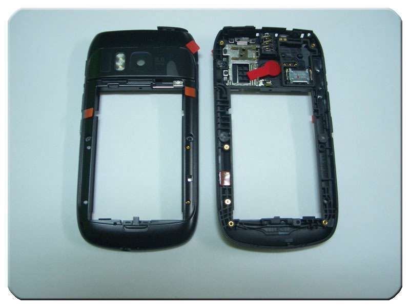 Chasis Nokia E6-00 Negro con Buzzer Conector Accesorios Bandeja