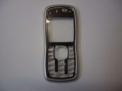 Carcasa Frontal Metálica Nokia 5500 Negra Plata