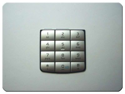 Teclado Numerico Nokia N93 Plata