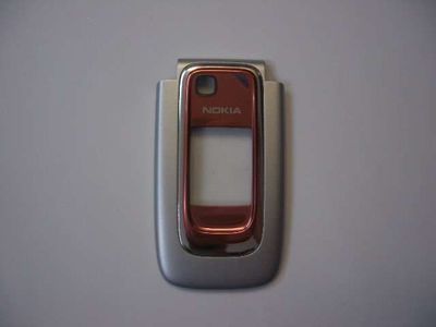 Carcasa Frontal Nokia 6131 Roja / Plata