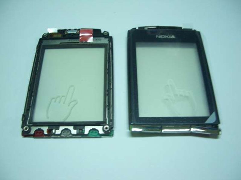 Digitalizador / Pantalla Táctil Nokia Asha N300 Negro con Teclado y Altavoz