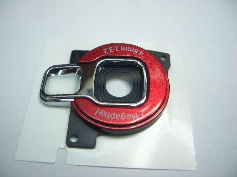 Embellecedor de Cámara Nokia N72 Rojo