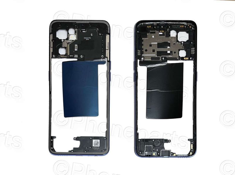 Carcasa Intermedia Chasis Original Oppo Reno7 / Find X5 LITE (CPH2371) Azul