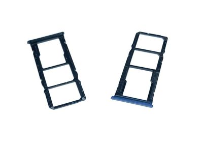 Bandeja Porta Doble Nano SIM + MicroSD Xiaomi RedMi Note9 Azul (Tarnish)