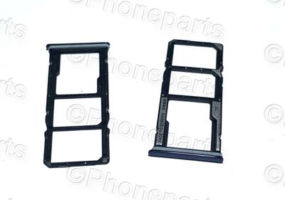 Bandeja Porta Doble Nano SIM + MicroSD Xiaomi RedMi Note10 / Note 10S Tarnish / Negro