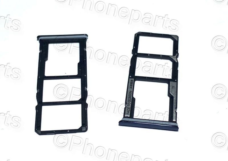 Bandeja Porta Doble Nano SIM + MicroSD Xiaomi RedMi Note10 / Note 10S Tarnish / Negro