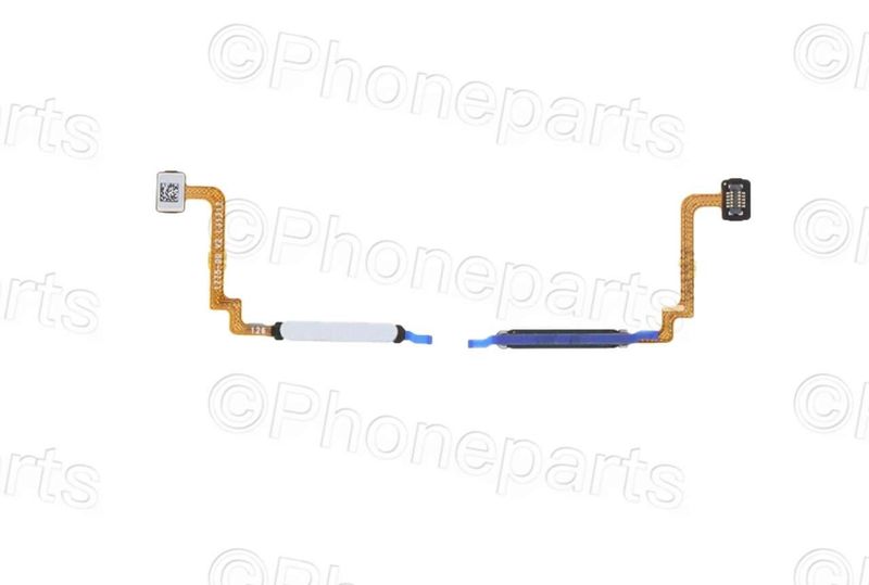 Cable Flex Sensor Huella Xiaomi RedMi10 Blanco Plata