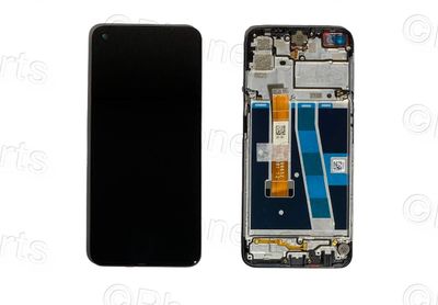 Pantalla Completa OPPO A72 / A92 4G Negro con Marco SERVICE PACK