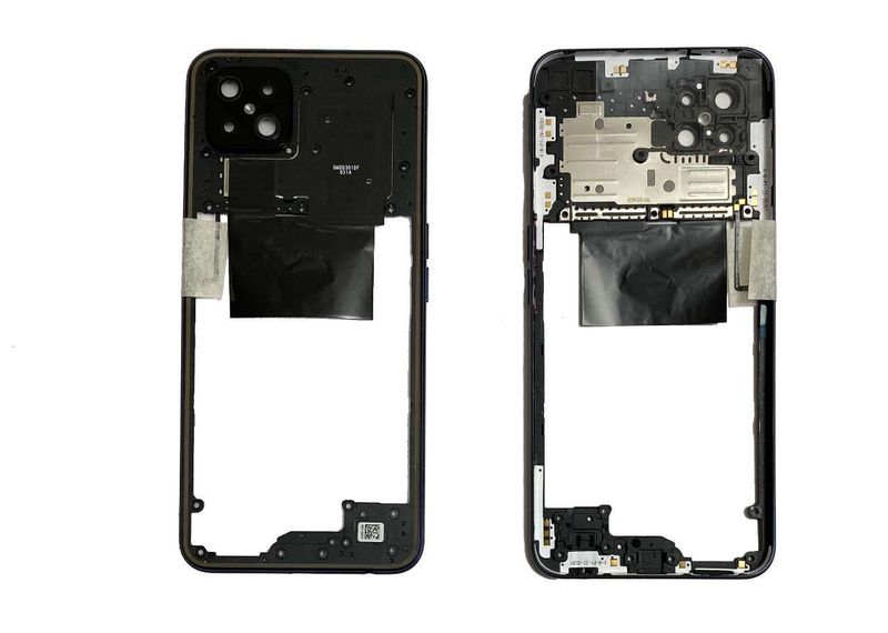 Carcasa Intermedia Chasis con Lente de Cámara Original Oppo Reno 4Z CPH2065 Negro