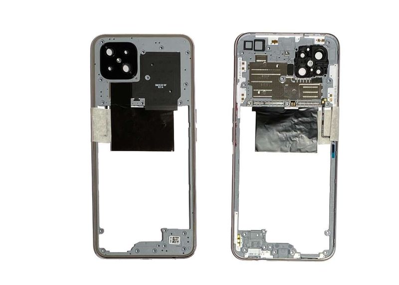 Carcasa Intermedia Chasis con Lente de Cámara Original Oppo Reno 4Z CPH2065 Blanco