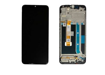 Pantalla Completa OPPO A15 / A15s Negro con Marco SERVICE PACK