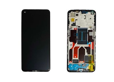 Pantalla Completa OPPO Find X3 Lite, Reno 5G (CPH2145), K9 (PEXM00) Negro con Marco SERVICE PACK