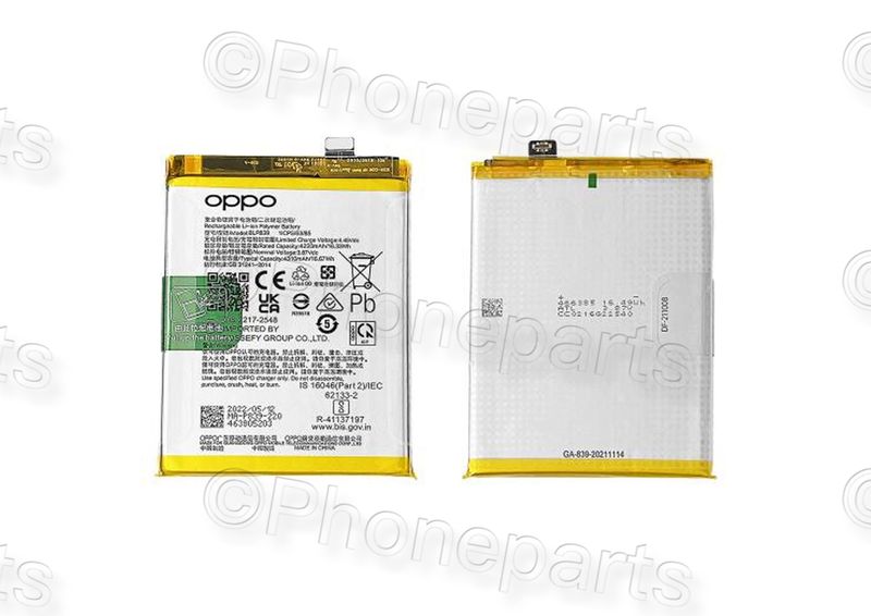 Batería Original BLP839 Oppo A94 5G, A95 5G, Reno5 Z, Reno6 Z 5G, F19 Pro Plus
