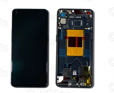 Pantalla Completa Oppo Reno6 5G Negro con Marco SERVICE PACK