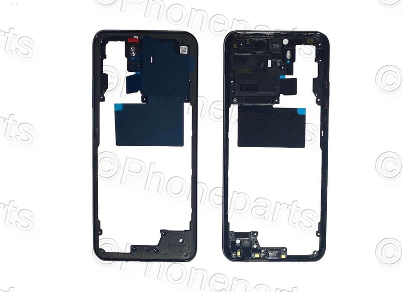 Carcasa Intermedia Chasis Original Xiaomi RedMi Note10 Tarnish / Negro / Gris