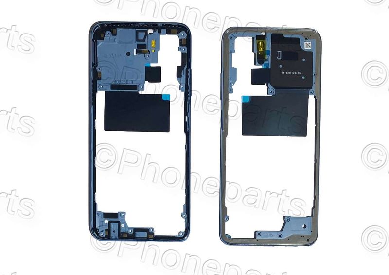 Carcasa Intermedia Chasis Original Xiaomi RedMi Note 10S NFC Azul