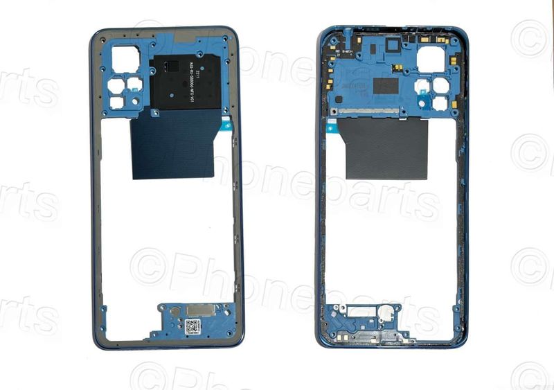 Carcasa Intermedia Chasis Original Xiaomi RedMi Note11 PRO Azul