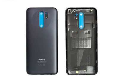 Carcasa Trasera Tapa Batería Xiaomi RedMi9 Gris Carbón