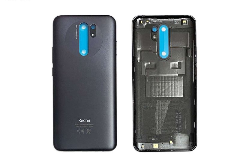 Carcasa Trasera Tapa Batería Xiaomi RedMi9 Gris Carbón