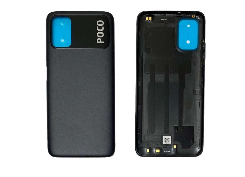 Carcasa Trasera Tapa Batería Original Xiaomi POCO M3 Negro