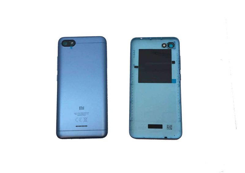 Carcasa Trasera Tapa Batería Original con Lente de Cámara Xiaomi RedMi 6A Azul