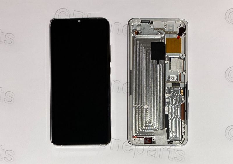 Pantalla Completa Original Xiaomi Mi Note10 (M1910F4G) Mi Note 10 Pro (M1910F4S) Blanco Plata con Marco